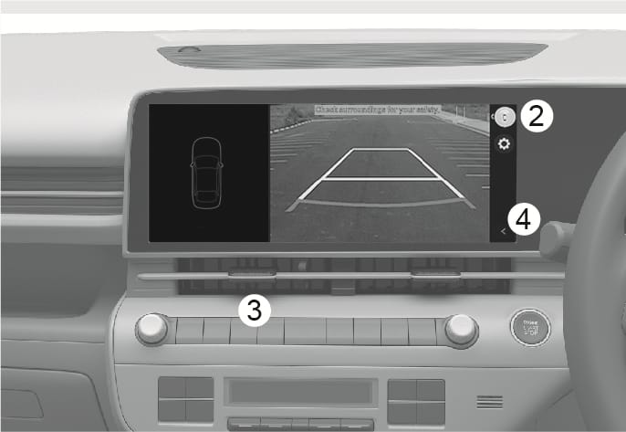 Right Rear Screen Rear View Monitor Operation