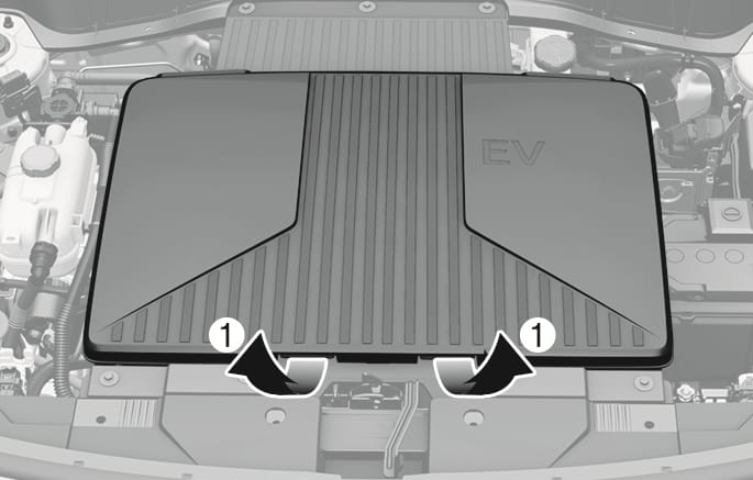 Opening the Front Trunk