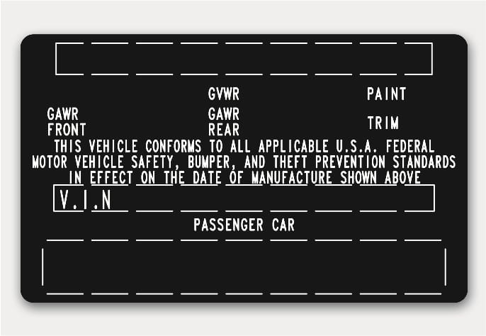 The loading information label