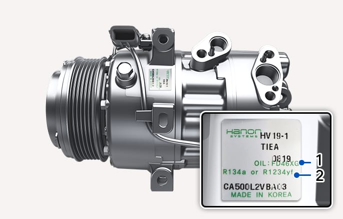 Air Conditioner Compressor Label