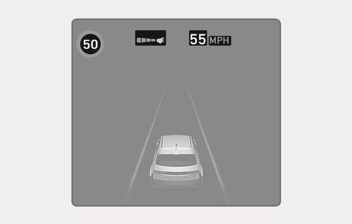 Intelligent Speed Limit Assist operation