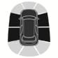 2025 Hyundai Tucson Side Parking Distance Warning image. A top-down view of the vehicle shows the side detection zones highlighted in black. Explains the Side Parking Distance Warning function.