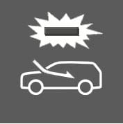 2025 Hyundai Tucson window defogging feature icon. The top features a rectangle within a polygonal frame, and the bottom features a white arrow pointing into the vehicle's interior. This feature automatically switches to outside air intake when windshield moisture is detected to remove moisture.