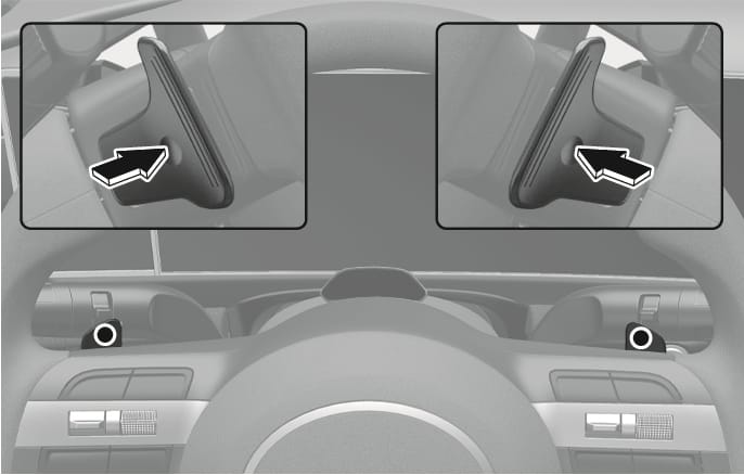 Paddle shifter (manual shift mode)