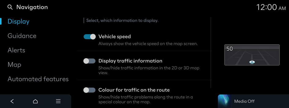 Vehicle speed